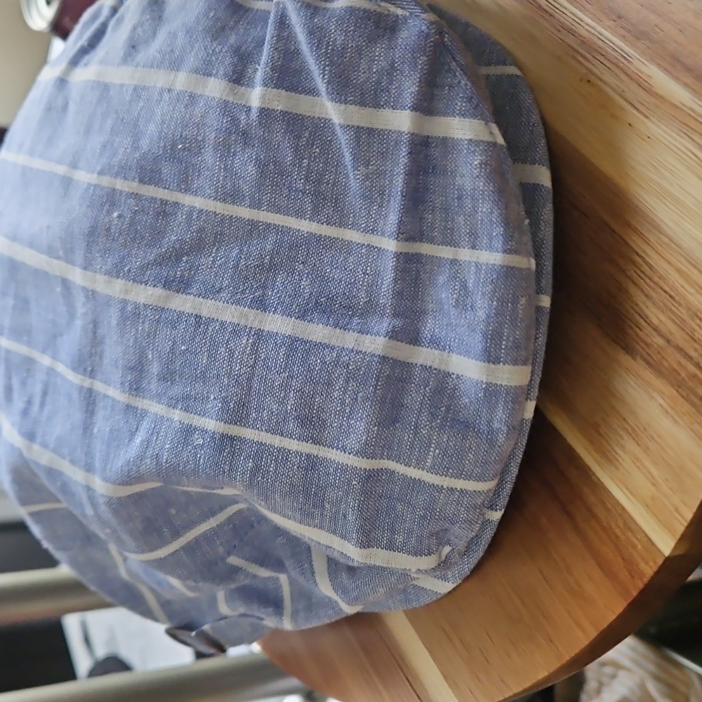 Janie‎ And  Jack Blue  and White Striped Flat Cap